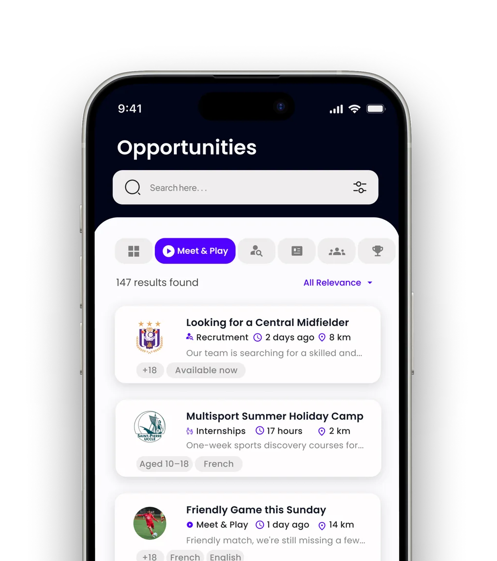 Les opportunités dans l’application Fiftee